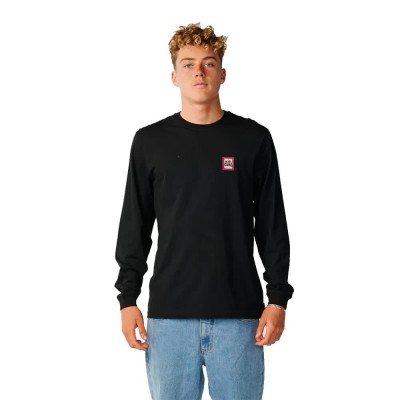 тениска,мъжки,тениски,дамски,тениски,rip,curl,streamline,badge,long,sleeve,t,shirt,black,(black)