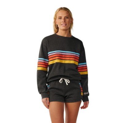 блуза,дамски,блузи,rip,curl,surf,revival,relaxed,sweatshirt,black,(washed,black)