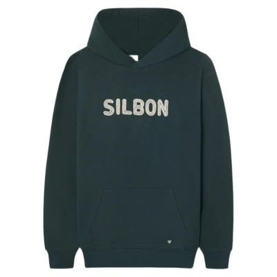 суичър,мъжки,пуловери,silbon,drawstring,hood,hoodie,green,(dark,green)