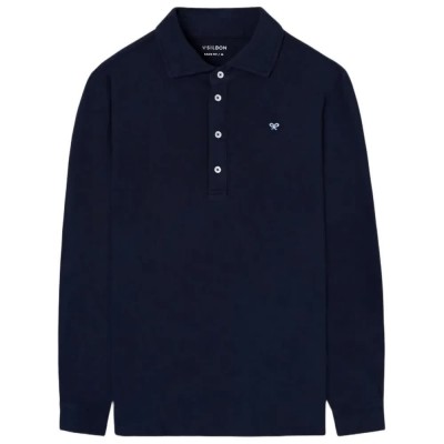 дамски,блузи,с,яка,мъжки,блузи,с,яка,silbon,long,sleeve,polo,blue,(navy,blue)