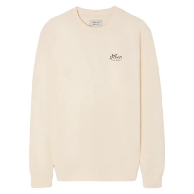 блуза,мъжки,пуловери,silbon,varsity,club,sweatshirt,beige,(cream)