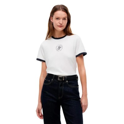 тениска,мъжки,тениски,дамски,тениски,tommy,hilfiger,ww0ww50032,short,sleeve,t,shirt,white,(ecru)