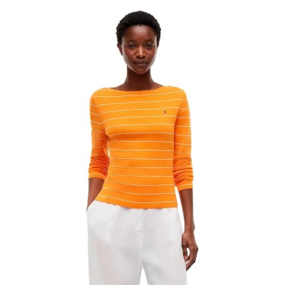 блуза,мъжки,пуловери,дамски,пуловери,tommy,hilfiger,ww0ww50107,sweater,yellow,orange,(fine,stripe,orange,thunder,ecru)