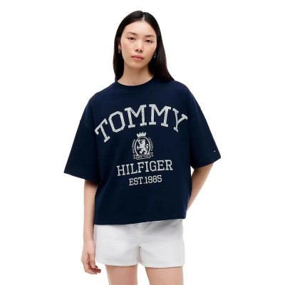 тениска,мъжки,тениски,дамски,тениски,tommy,hilfiger,ww0ww50940,short,sleeve,t,shirt,blue,(dark,night,navy)