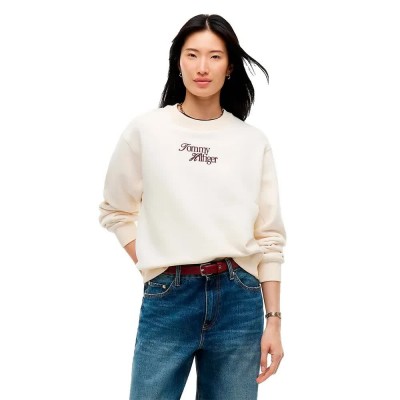 блуза,дамски,блузи,tommy,hilfiger,ww0ww51598,sweatshirt,beige,(cream)