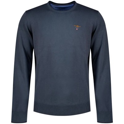 блуза,мъжки,пуловери,дамски,пуловери,aeronautica,militare,262ma1631ul00506,sweater,blue,(shark)