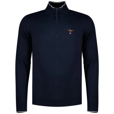 блуза,мъжки,пуловери,дамски,пуловери,aeronautica,militare,262ma1670ul00506,half,zip,sweater,blue,(blue,navy)