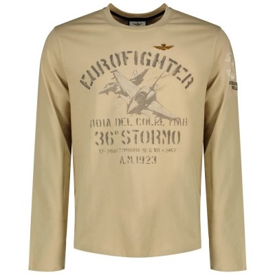 тениска,мъжки,тениски,дамски,тениски,aeronautica,militare,262ts2584uj00750,long,sleeve,t,shirt,beige,(hazelnut)