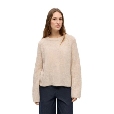 блуза,мъжки,пуловери,дамски,пуловери,vila,agate,sweater,beige,(humus,detail,melange)