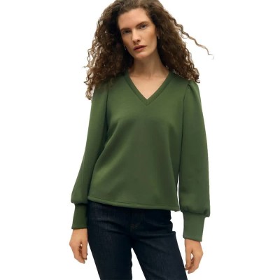 блуза,мъжки,пуловери,дамски,пуловери,vila,andrea,re,v,neck,sweater,green,(bronze,green)