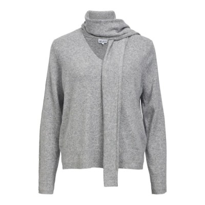 блуза,мъжки,пуловери,дамски,пуловери,vila,chuma,high,neck,sweater,grey,(light,grey,melange)