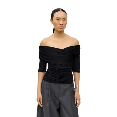 тениска,мъжки,тениски,дамски,тениски,vila,levih,3,4,sleeve,t,shirt,black,(black)
