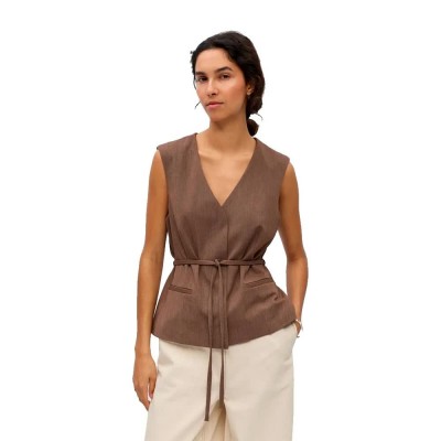 елек,дамски,сака,vila,lisa,waistcoat,brown,(carafe,detail,melange)