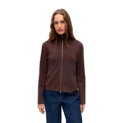 блуза,мъжки,пуловери,дамски,пуловери,vila,reynard,full,zip,sweater,brown,(seal,brown)