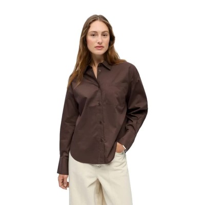 риза,с,дълъг,ръкав,дамски,ризи,мъжки,ризи,vila,zila,long,sleeve,shirt,brown,(seal,brown)