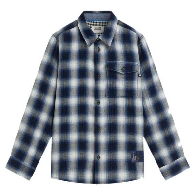 карирана,риза,дамски,ризи,мъжки,ризи,scotch,&,soda,183321,long,sleeve,shirt,blue,(sky,captain,check)