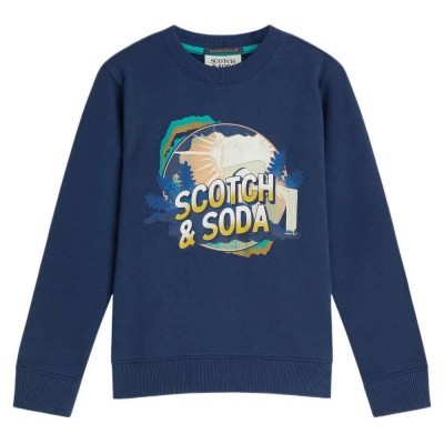 блуза,детски,блузи,scotch,&,soda,183332,regular,fit,sweatshirt,blue,(twilight,blue)