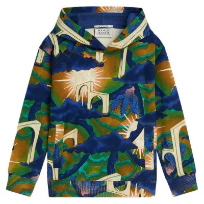 суичър,детски,блузи,scotch,&,soda,183346,hoodie,blue,(sunshine,hue,gold,flake)