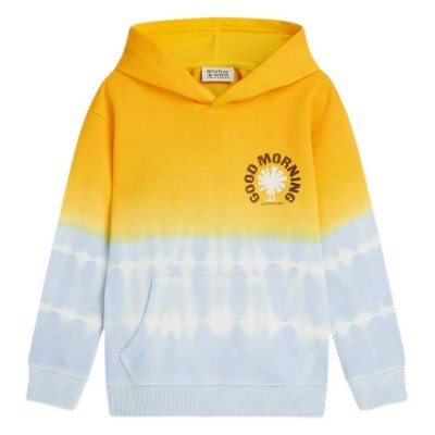 суичър,детски,блузи,scotch,&,soda,183351,relaxed,fit,hoodie,yellow,(saffron,dipdye)
