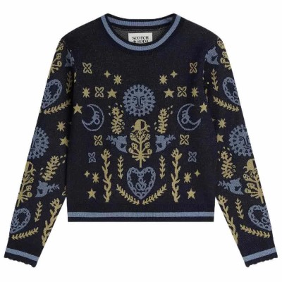 блуза,мъжки,пуловери,дамски,пуловери,scotch,&,soda,183488,sweater,black,(sky,captain)