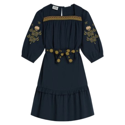 рокля,дамски,поли,и,рокли,scotch,&,soda,184443,long,sleeve,long,dress,blue,(sky,captain)