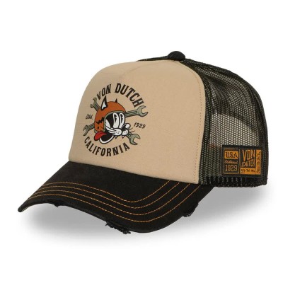 шапка,всички,шапки,von,dutch,vd,1,ct,crew,37,cap,beige,black,(beig,black)