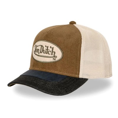 шапка,всички,шапки,von,dutch,vd,1,ct,shield,05,cap,brown,(brown,cream,navy)
