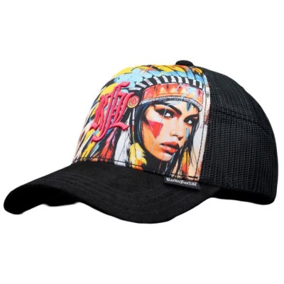 шапка,всички,шапки,rock´n,free,life,no.235,apache,cap,black,(black,pink)