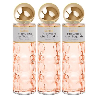дамски,парфюми,saphir,flowers,200ml,eau,de,parfum,3,units,pink,(orange)