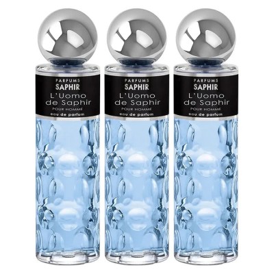 мъжки,парфюми,saphir,l´uomo,200ml,eau,de,parfum,3,units,blue,(blue)