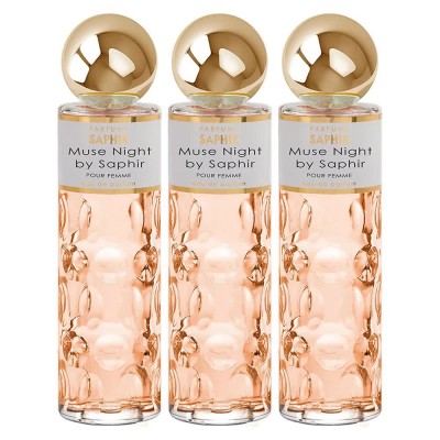 дамски,парфюми,saphir,muse,night,200ml,eau,de,parfum,3,units,pink,(bronze)
