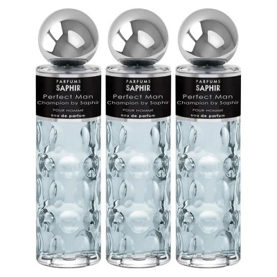 мъжки,парфюми,saphir,perfect,man,champion,200ml,eau,de,parfum,3,units,clear,(blue)