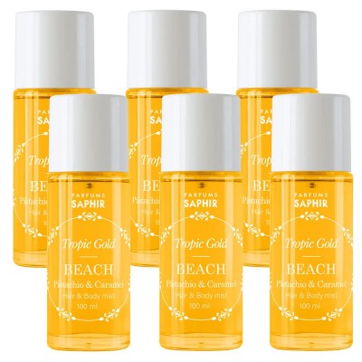хигиена,тяло,saphir,tropic,gold,beach,100ml,mist,6,units,yellow,(orange)