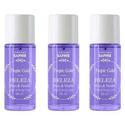 хигиена,тяло,saphir,tropic,gold,beleza,100ml,mist,3,units,purple,(purple)