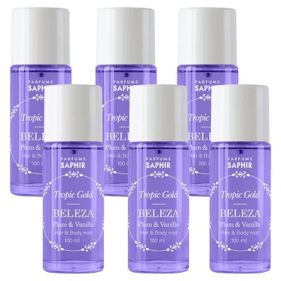 хигиена,тяло,saphir,tropic,gold,beleza,100ml,mist,6,units,purple,(purple)