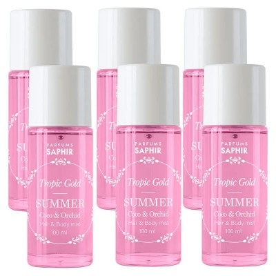 хигиена,тяло,saphir,tropic,gold,summer,100ml,mist,6,units,pink,(pink)