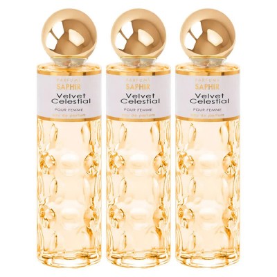 дамски,парфюми,saphir,velvet,celestial,200ml,eau,de,parfum,3,units,yellow,(yellow)