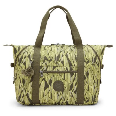 чанта,всички,чанти,kipling,art,m,26l,tote,bag,green,(sun,striped,grasses)