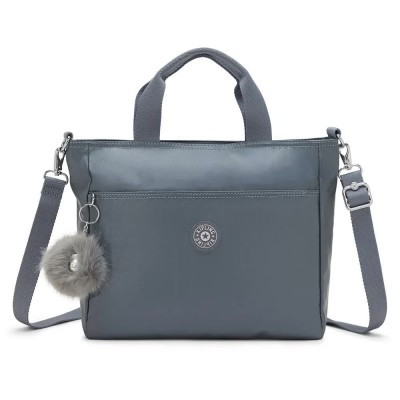 чанта,всички,чанти,kipling,lavena,8l,tote,bag,grey,(warm,steel,metallic)