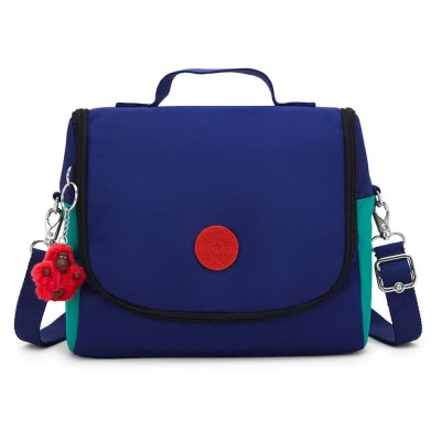 чанта,раници,kipling,new,kichirou,6l,lunch,bag,blue,(escape,blue,block)