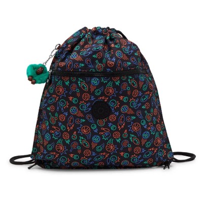 спортна,чанта,спортни,сакове,и,чанти,kipling,supertaboo,15l,gymsack,black,(sport,doodle)