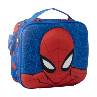 чанта,раници,cerdá,3d,spiderman,marvel,lunch,bag,red,(pink)