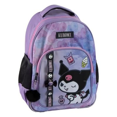 раница,раници,cerdá,kuromi,hello,kitty,backpack,42,cm,purple,(black,purple)