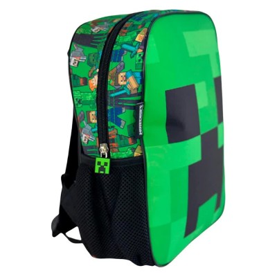 раница,раници,manenti,face,minecraft,backpack,30,cm,green,(green,black)