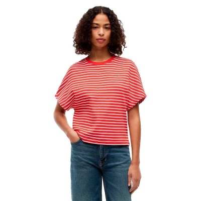 тениска,мъжки,тениски,дамски,тениски,tommy,hilfiger,cody,waisted,short,sleeve,t,shirt,red,(fine,stp,liberty,red,bonita,pink)