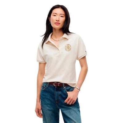 дамски,блузи,с,яка,мъжки,блузи,с,яка,tommy,hilfiger,gold,crest,regular,fit,short,sleeve,polo,beige,(sugarcane)