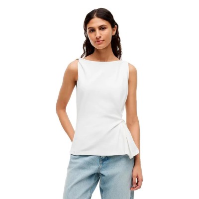 тениска,мъжки,тениски,дамски,тениски,tommy,hilfiger,interlock,knot,sleeveless,t,shirt,white,(ecru)