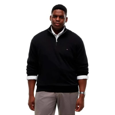 блуза,мъжки,пуловери,дамски,пуловери,tommy,hilfiger,mw0mw34106,half,zip,sweater,black,(black,black)