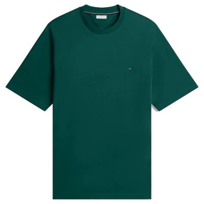 тениска,мъжки,тениски,дамски,тениски,tommy,hilfiger,mw0mw39102,short,sleeve,t,shirt,green,(ornamental,green)