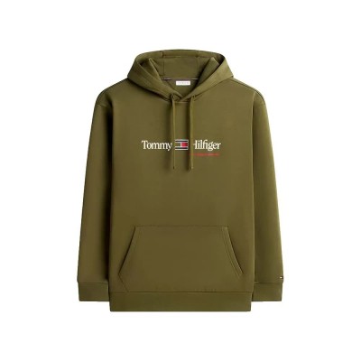 суичър,мъжки,пуловери,tommy,hilfiger,mw0mw45703,hoodie,green,(huntsman,green,ivory,petal)